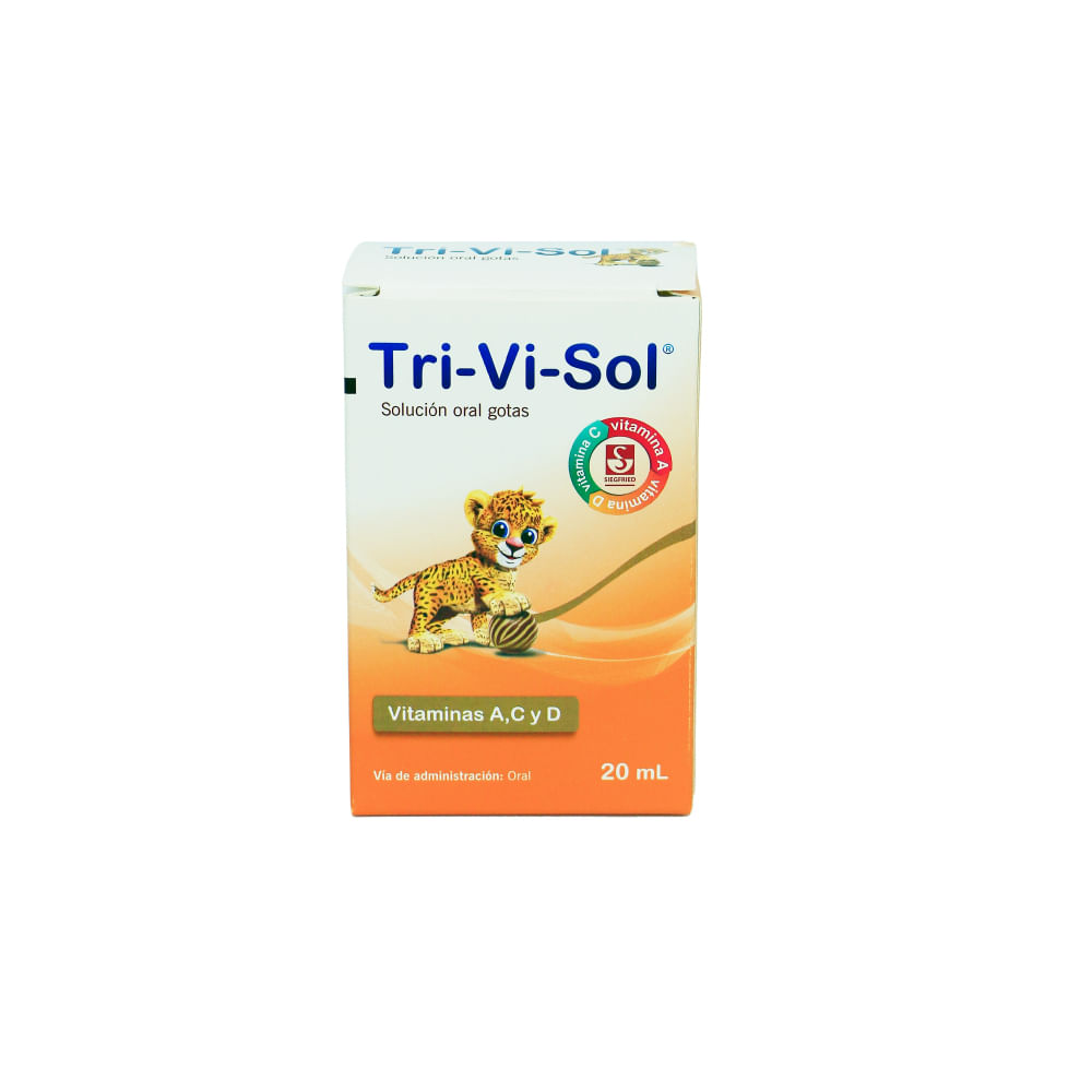 Tri Vi Sol Multivitamínico Infantil en Gotas - Frasco 20 ml
