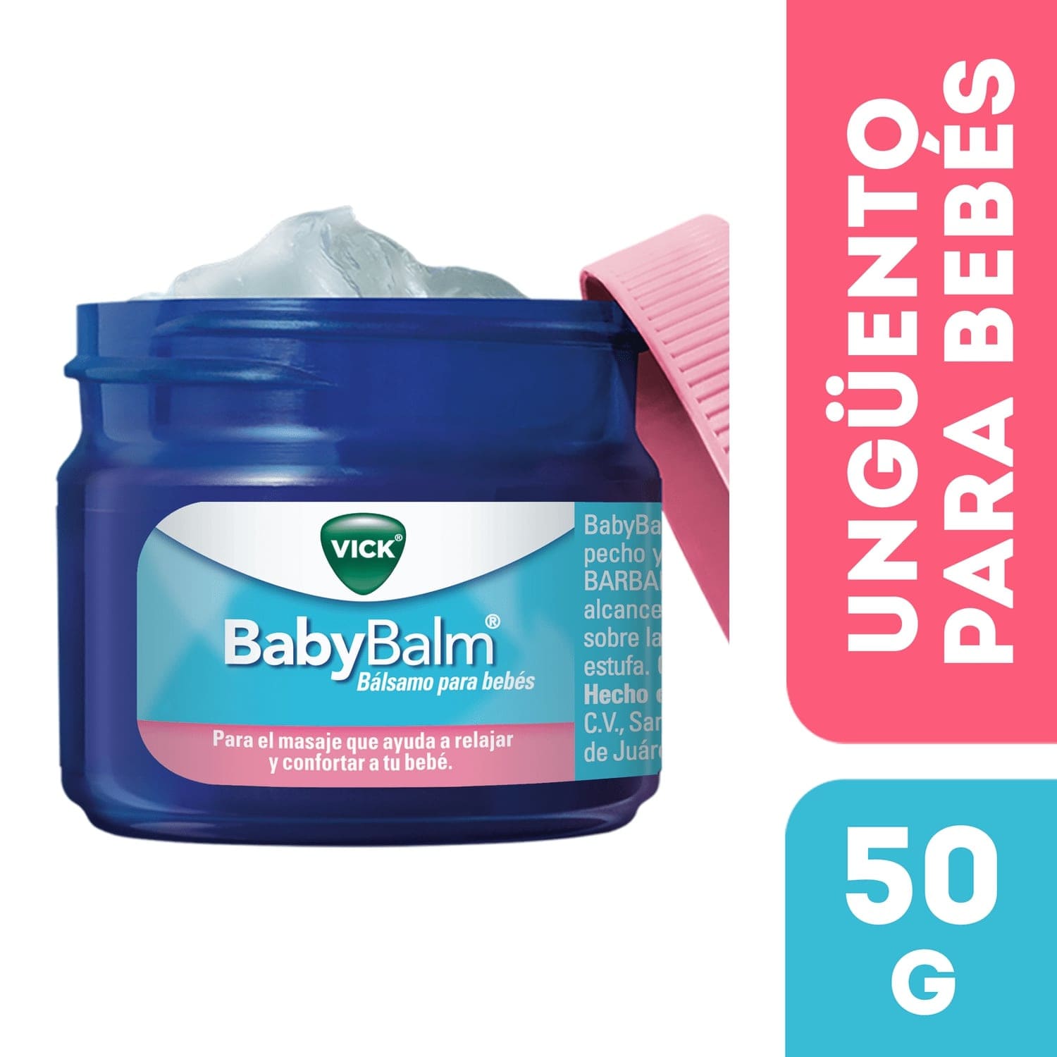 Vick BabyBalm Bálsamo Relajante Para Bebés - Pote 50 g