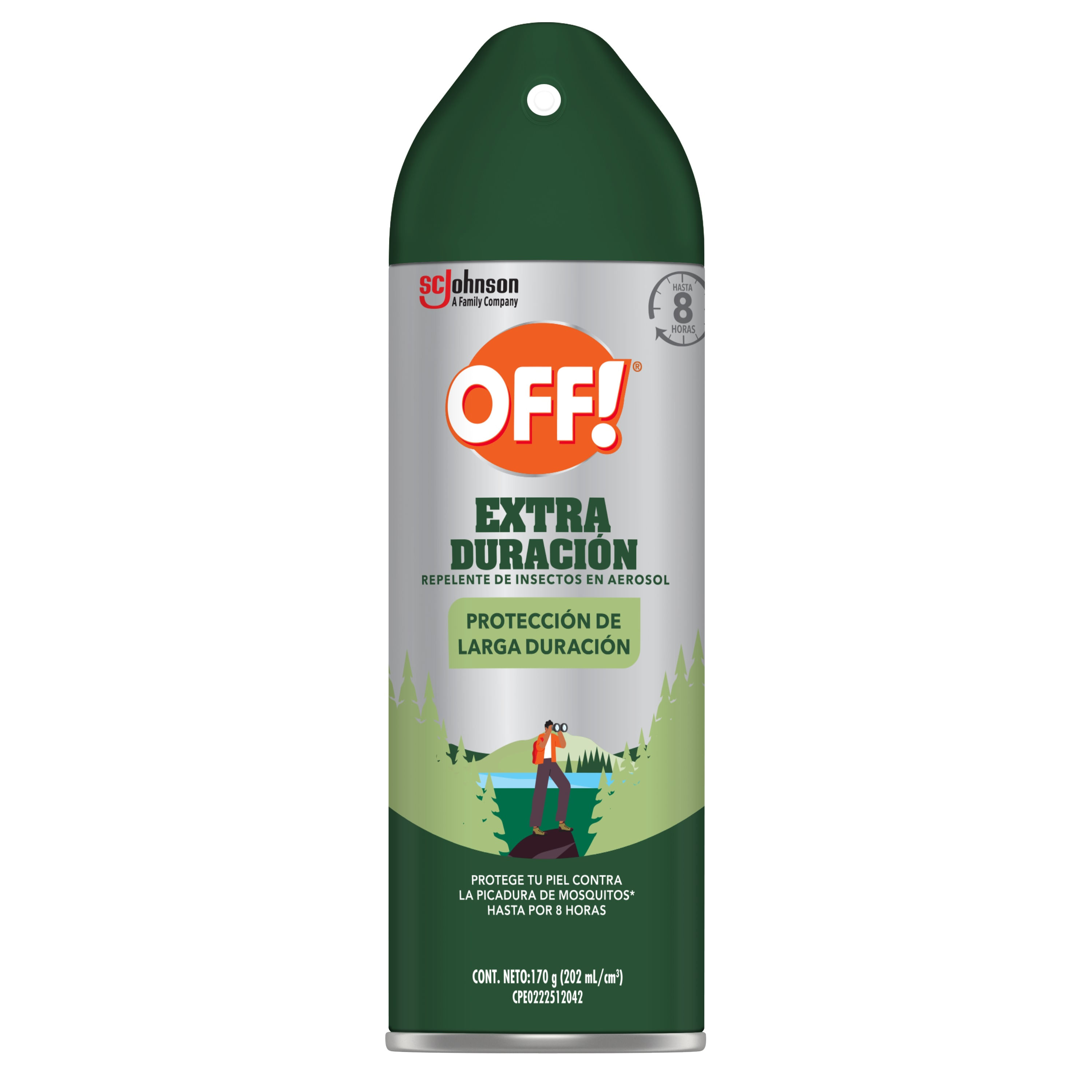 OFF! Extra Duración Repelente en Aerosol - Frasco 170 g