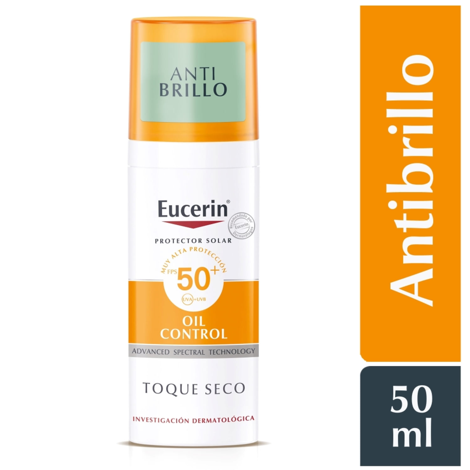 Eucerin Sun Oil Control FPS50 Protector Solar Tono Invisible - Frasco 50 ml