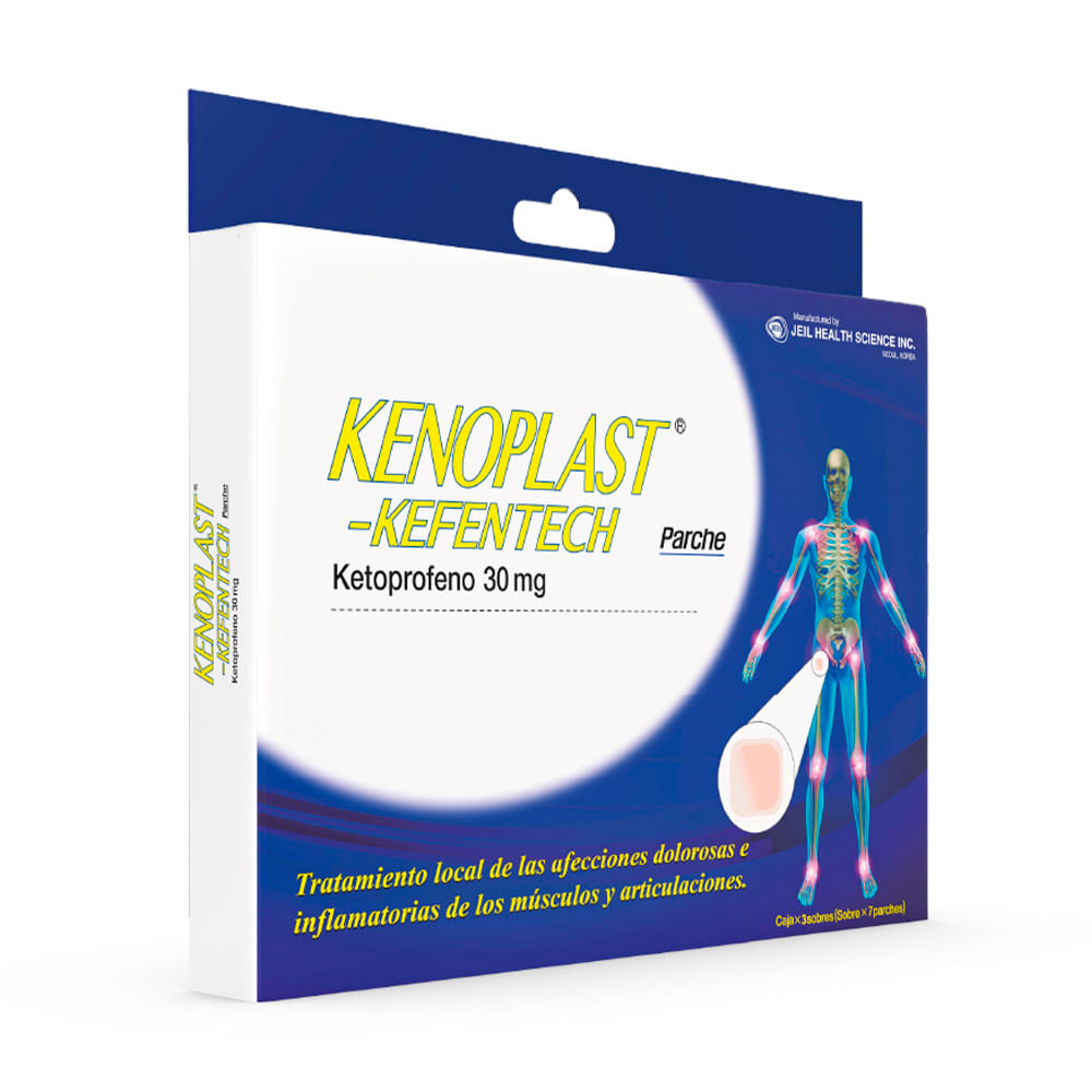 Kenoplast 30 mg Parche - Caja 3 und (7 und c/u)