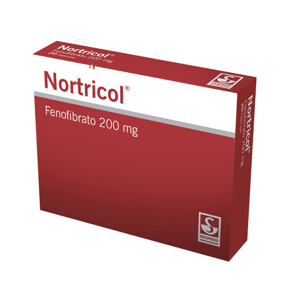 Nortricol 200 mg Cápsulas - Caja 20 und