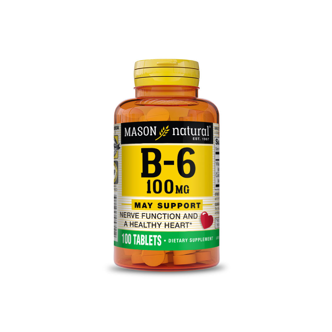 Mason Vitamina B6 100 mg Tabletas - Frasco 100 und