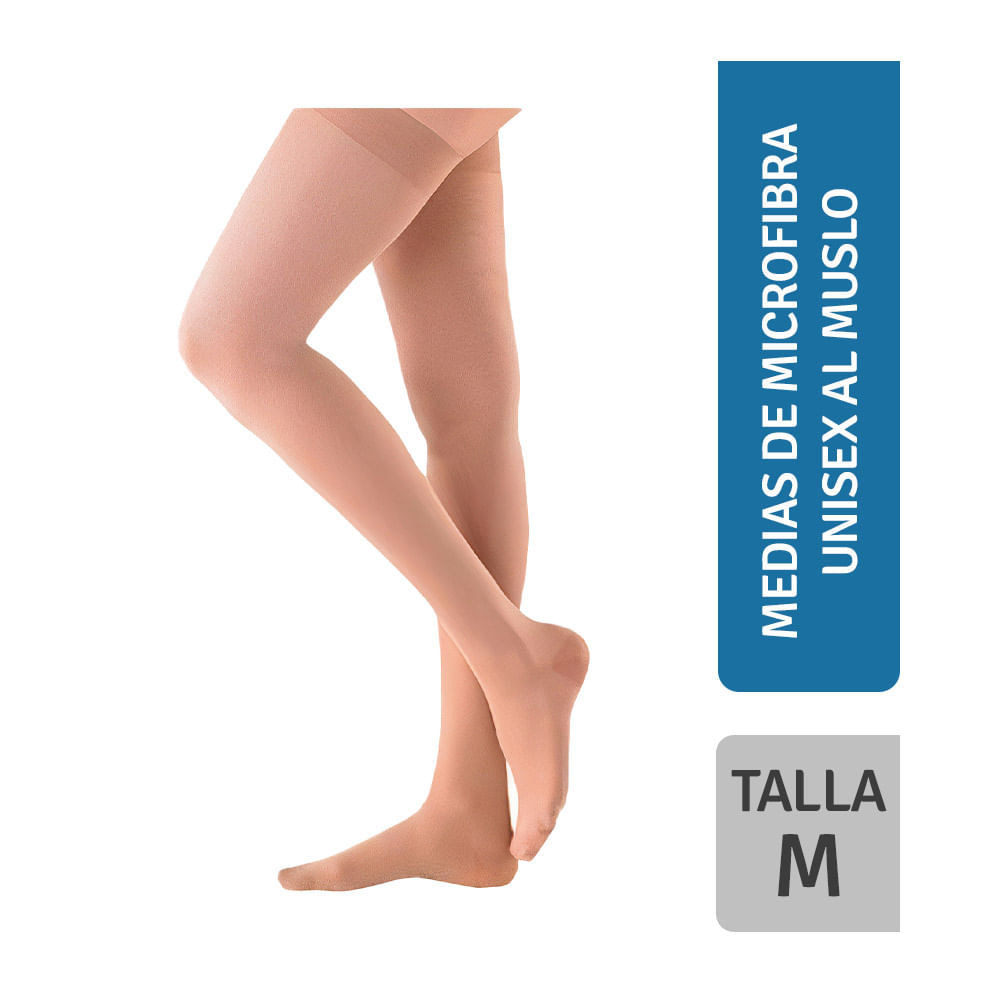 FL Medias de Microfibra hasta el Muslo 10 20 mmhg Talla M - Caja 1 par