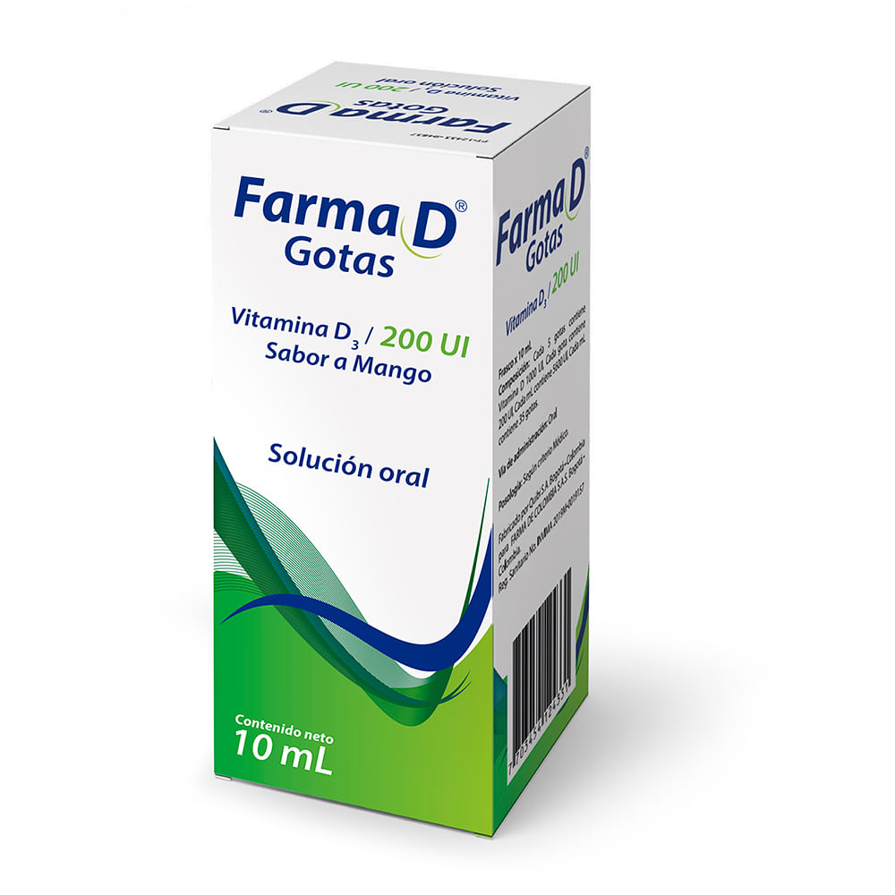Farma D Gotas 200 ui Solución Oral - Frasco 10 ml