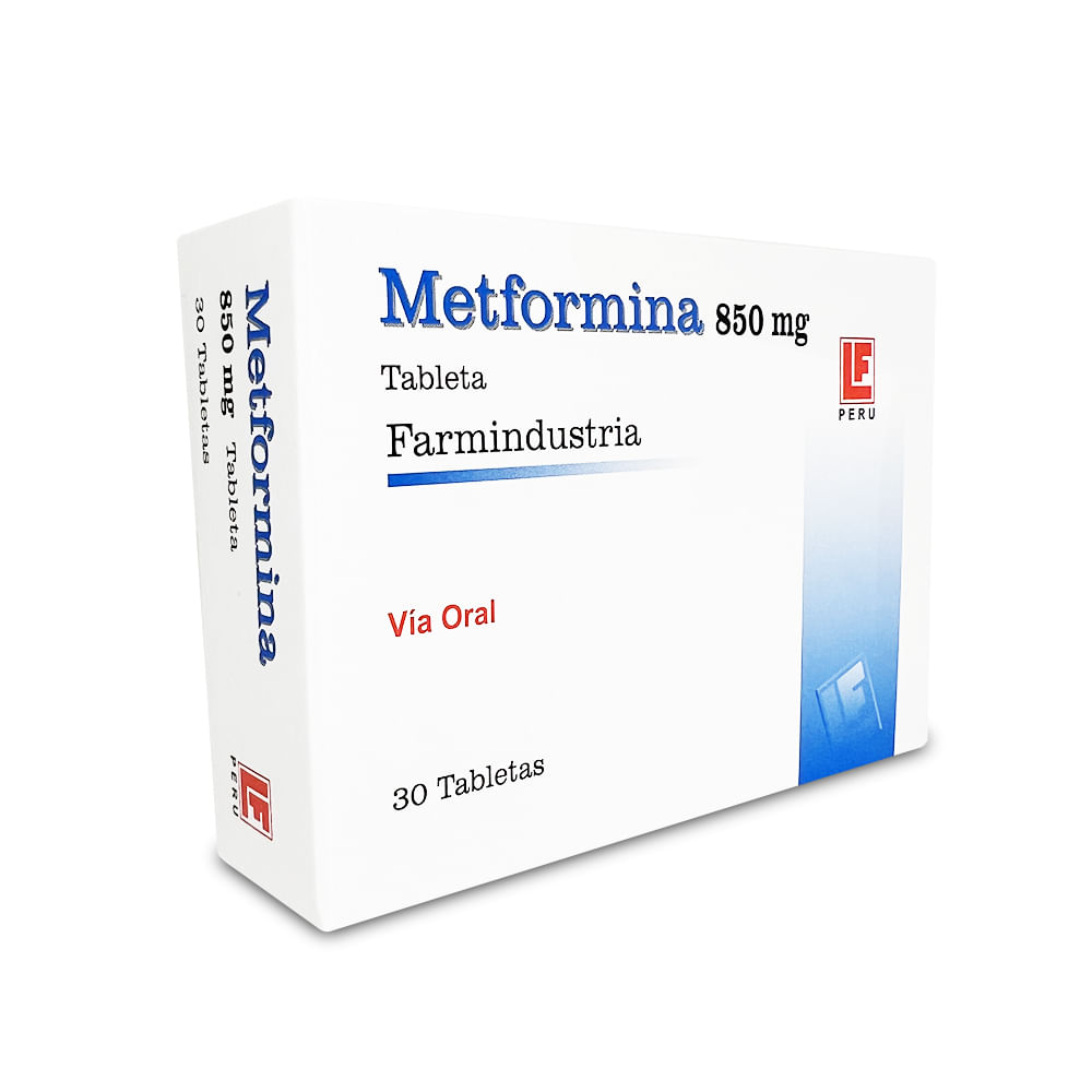 Metformina 850 mg FI Tabletas - Caja 30 und