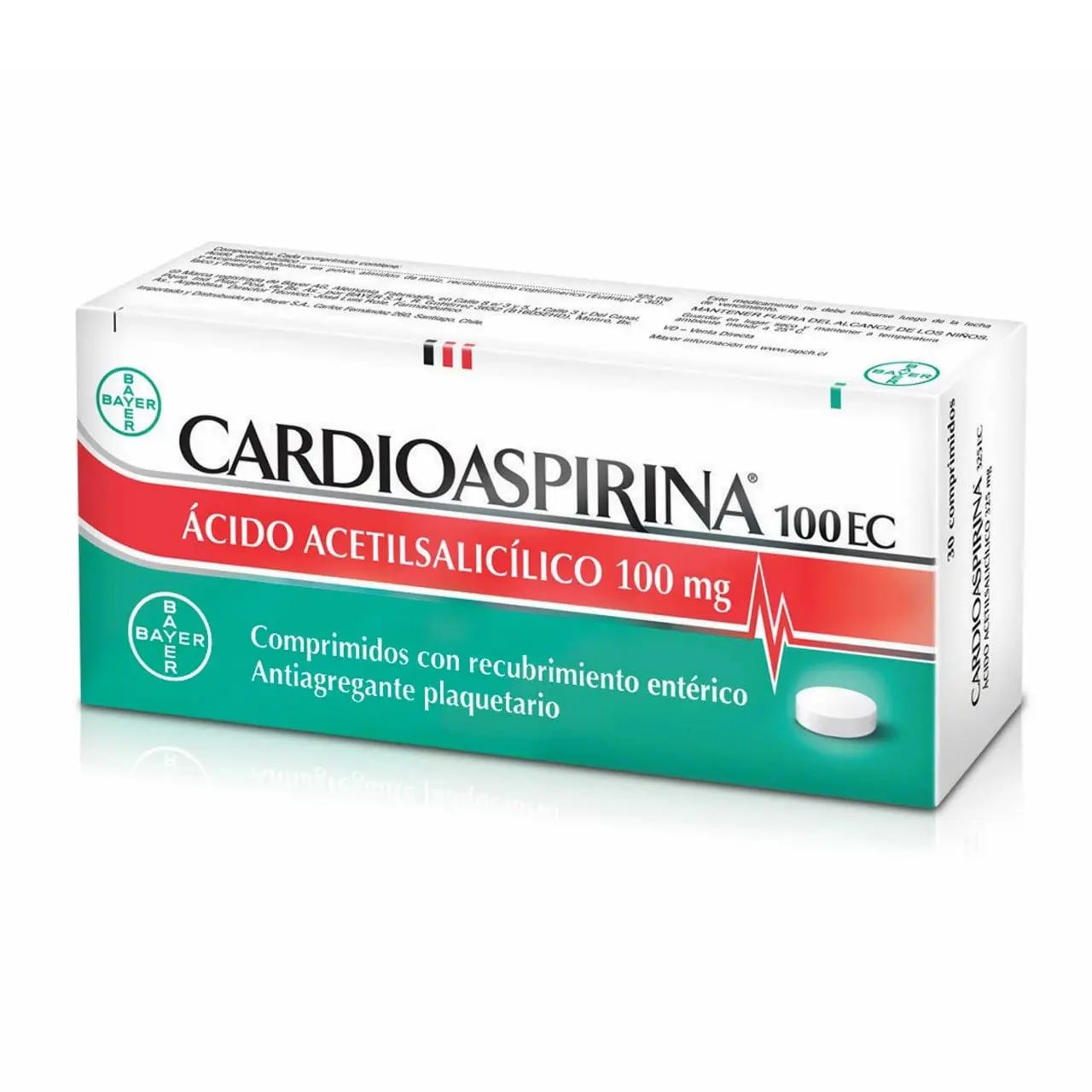 Cardioaspirina 100 mg Tabletas - Caja 20 und