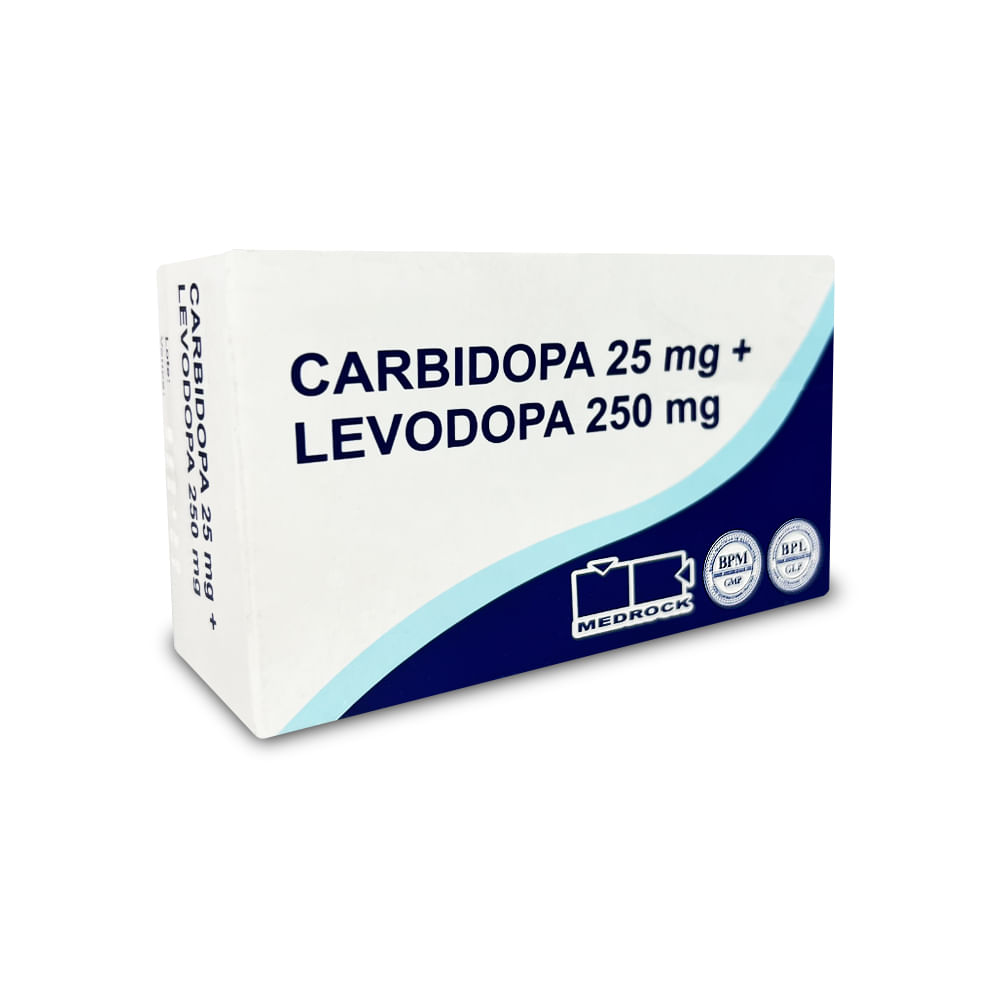 Carbidopa 25 mg + Levodopa 250 mg MR Tabletas - Blíster 10 und