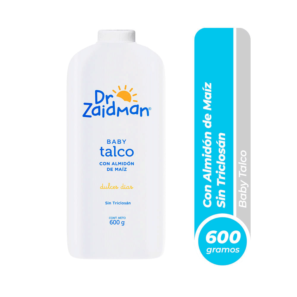 Dr. Zaidman Talco con Almidón de Maiz - Frasco 600 g