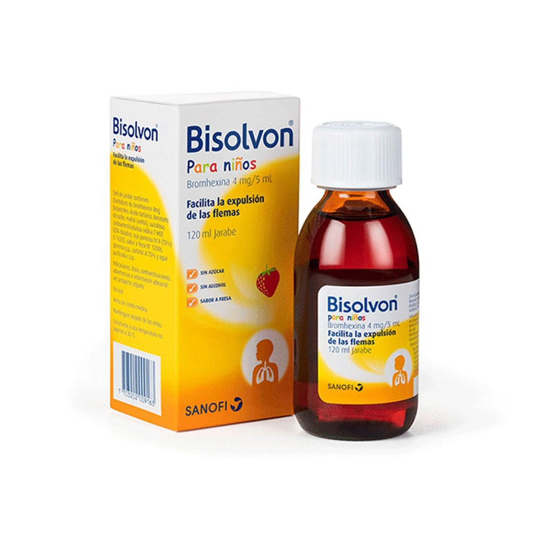 Bisolvon Para Niños 4mg/5ml Jarabe – Frasco 120 ML