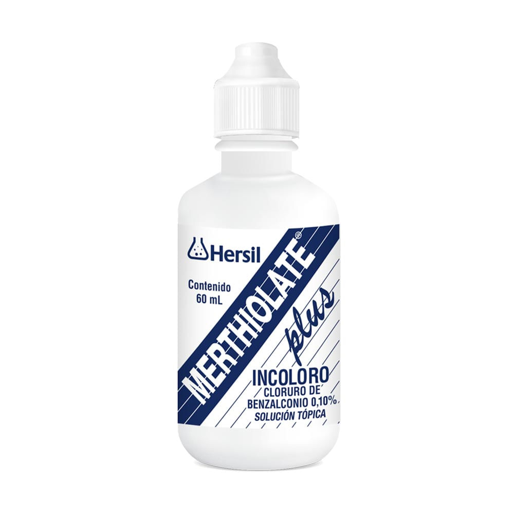 Merthiolate Plus Incoloro 0.10% - Frasco 60 ml