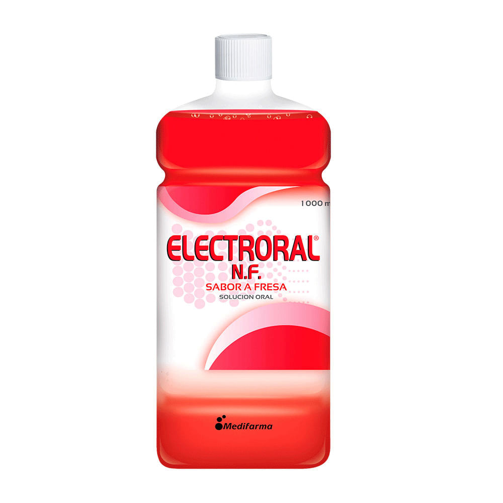 Electroral NF Suero Sabor Fresa - Frasco 1000 ml