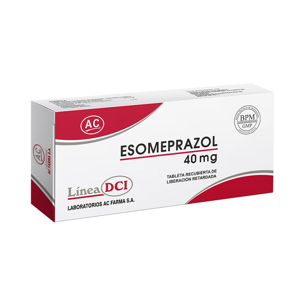 Esomeprazol 40 mg AC Tabletas Recubiertas de Liberación Retardada - Blíster 10 und