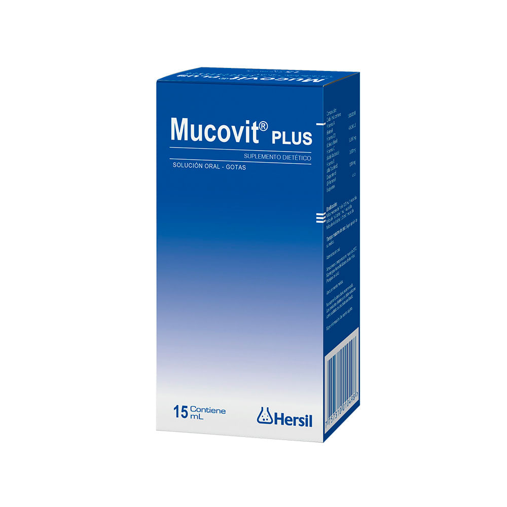 Mucovit Plus Multivitamínico en Gotas - Frasco 15 ml