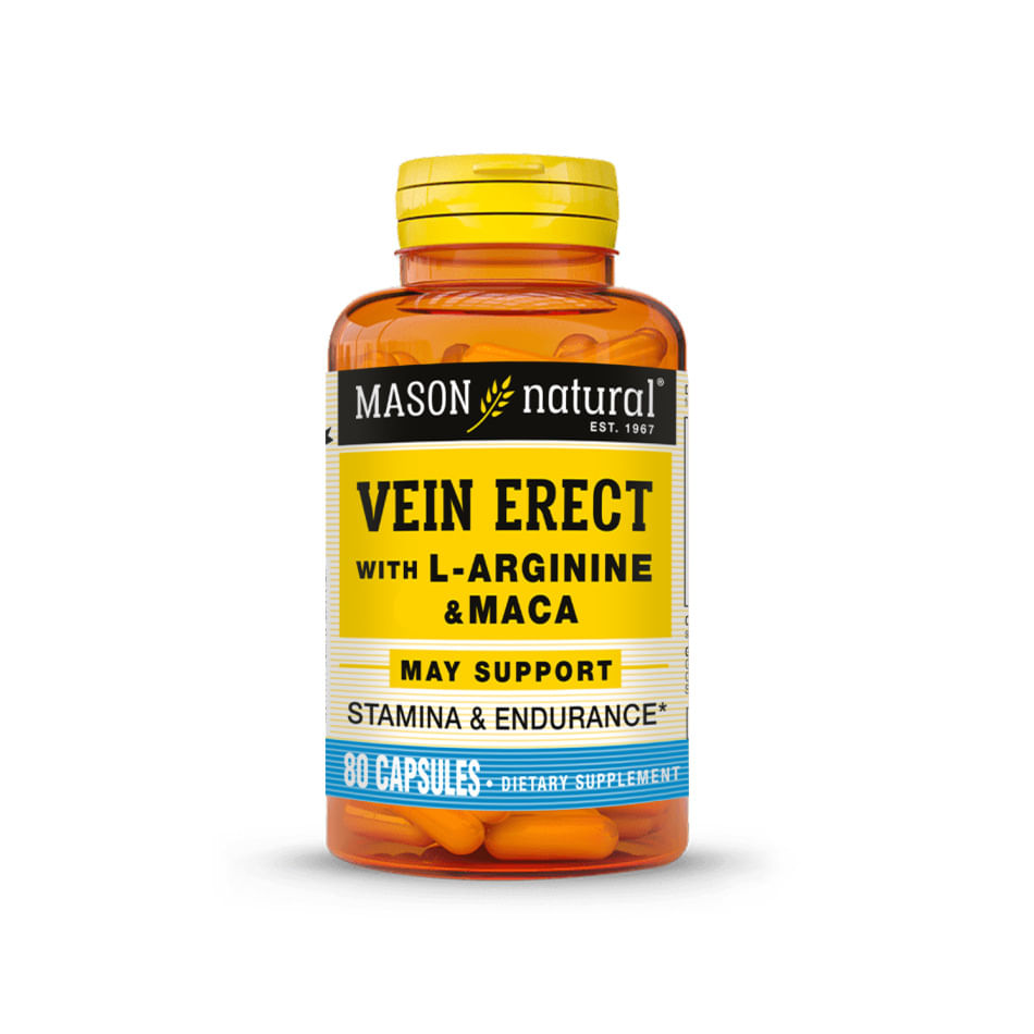 Mason Vein Erect con L Argina & Maca Tabletas - Frasco 80 und