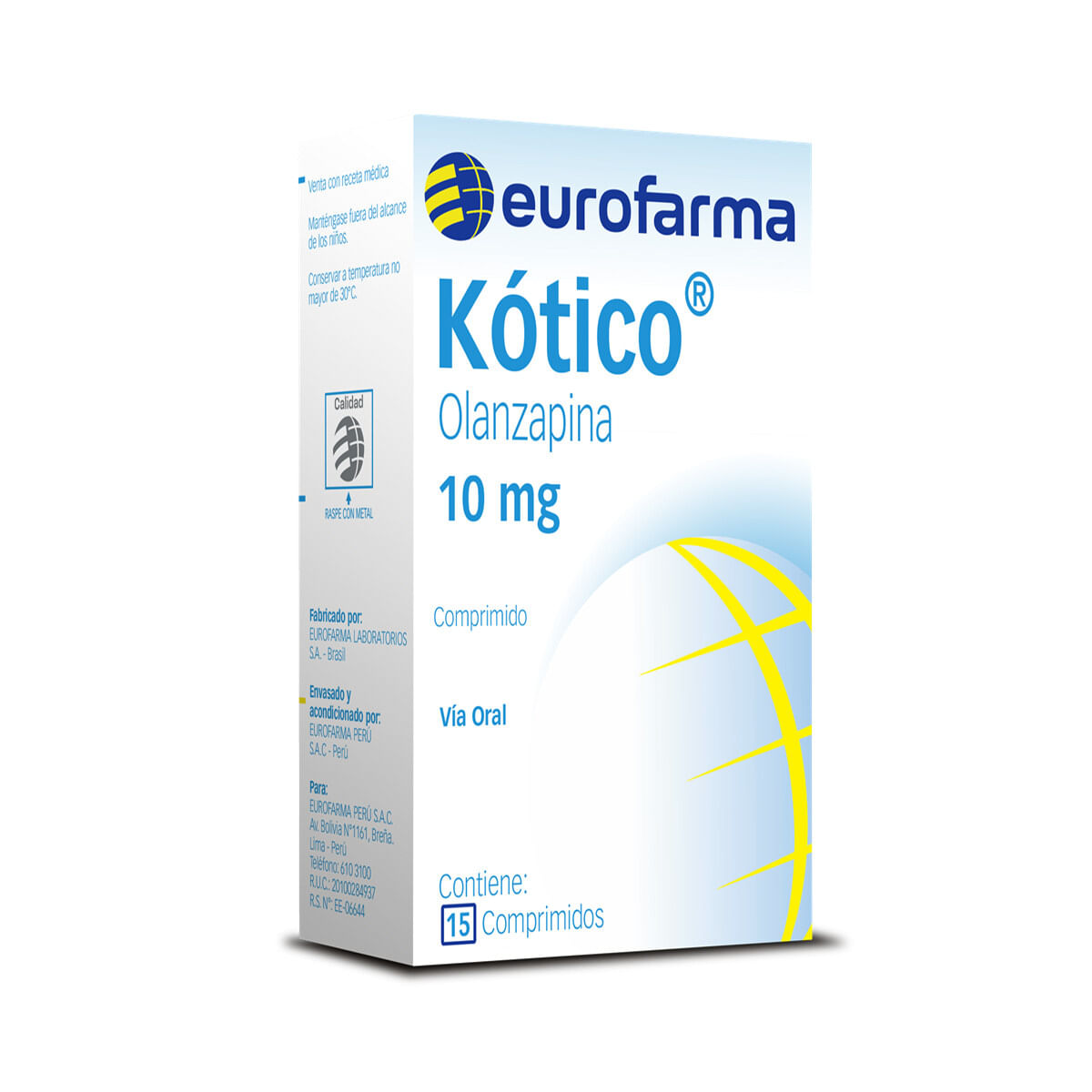 Kótico 10 mg Comprimidos - Caja 15 und