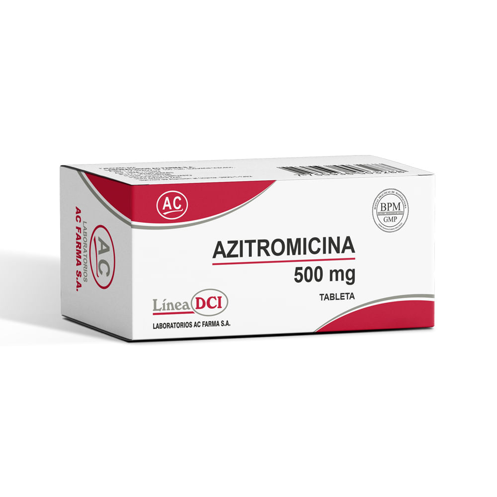 Azitromicina 500 mg AC Tabletas - Blíster 10 und