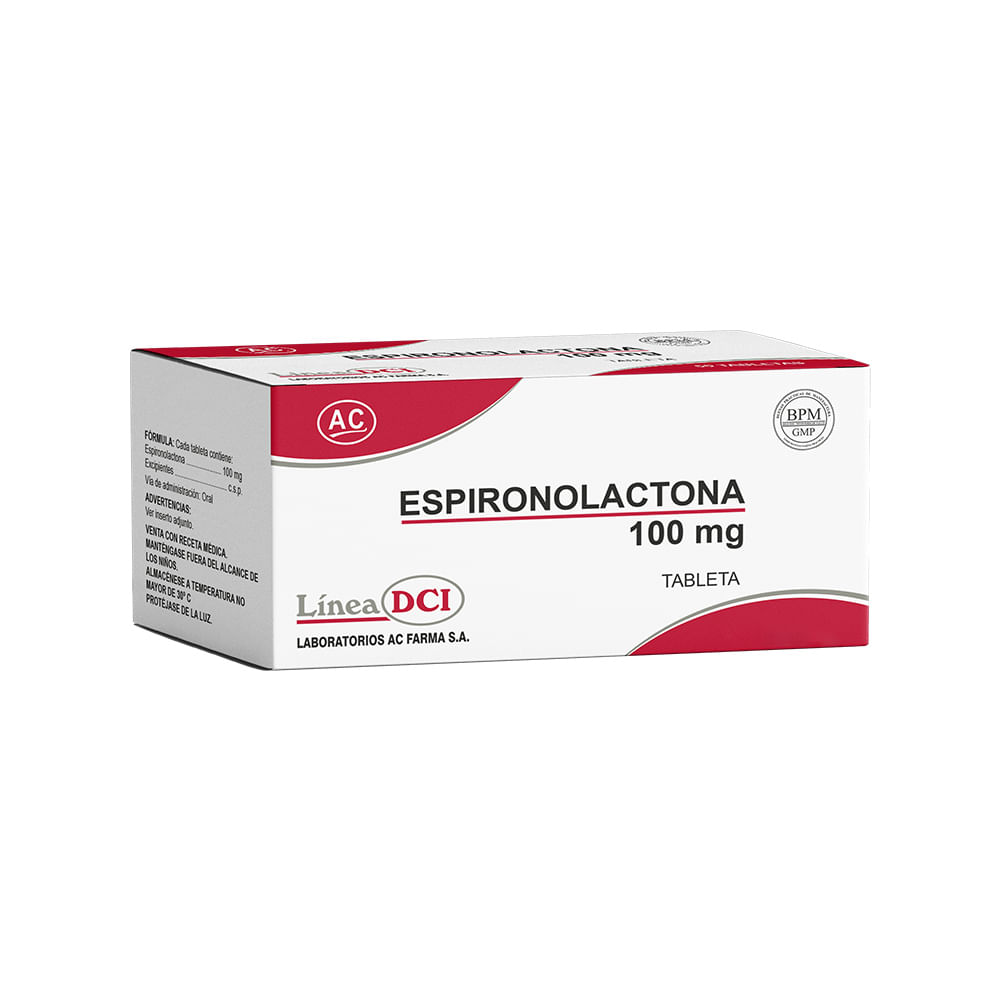 Espironolactona 100 mg AC Tabletas - Blíster 10 und