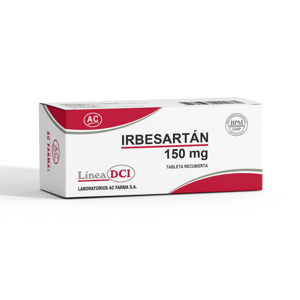 Irbesartán 150 mg AC Tabletas Recubiertas - Blíster 10 und