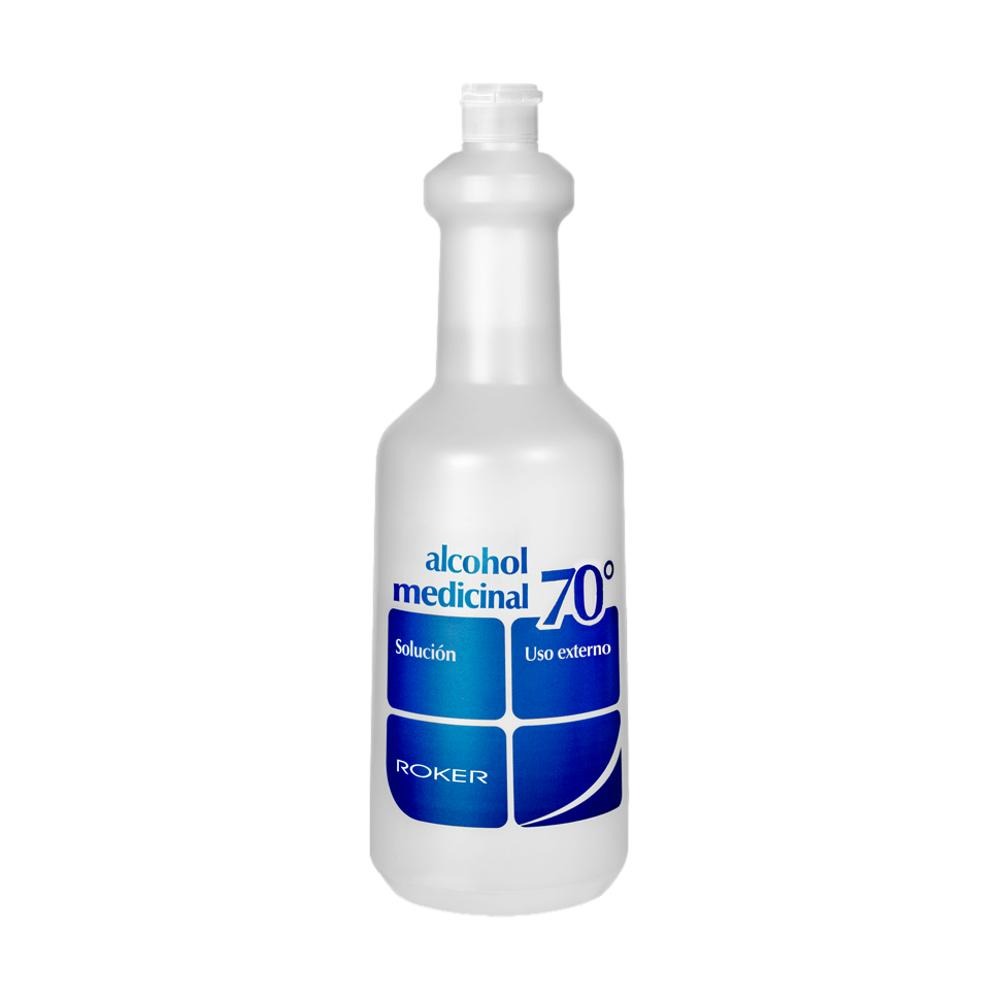 Roker Alcohol Medicinal 70° Solución Tópica - Frasco 1 litro