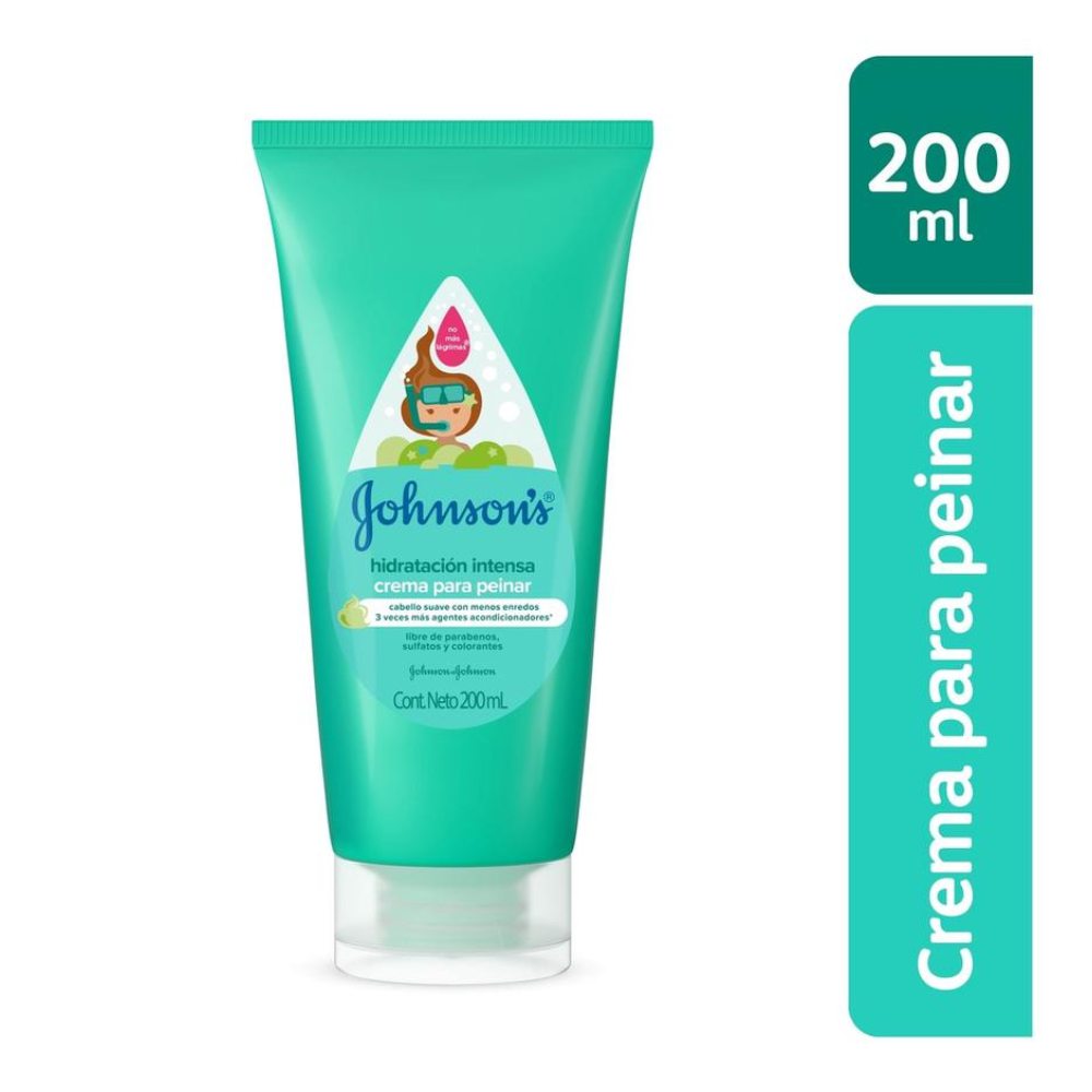 Johnson's Baby Crema para Peinar Hidratación Intensa - Frasco 200 ml