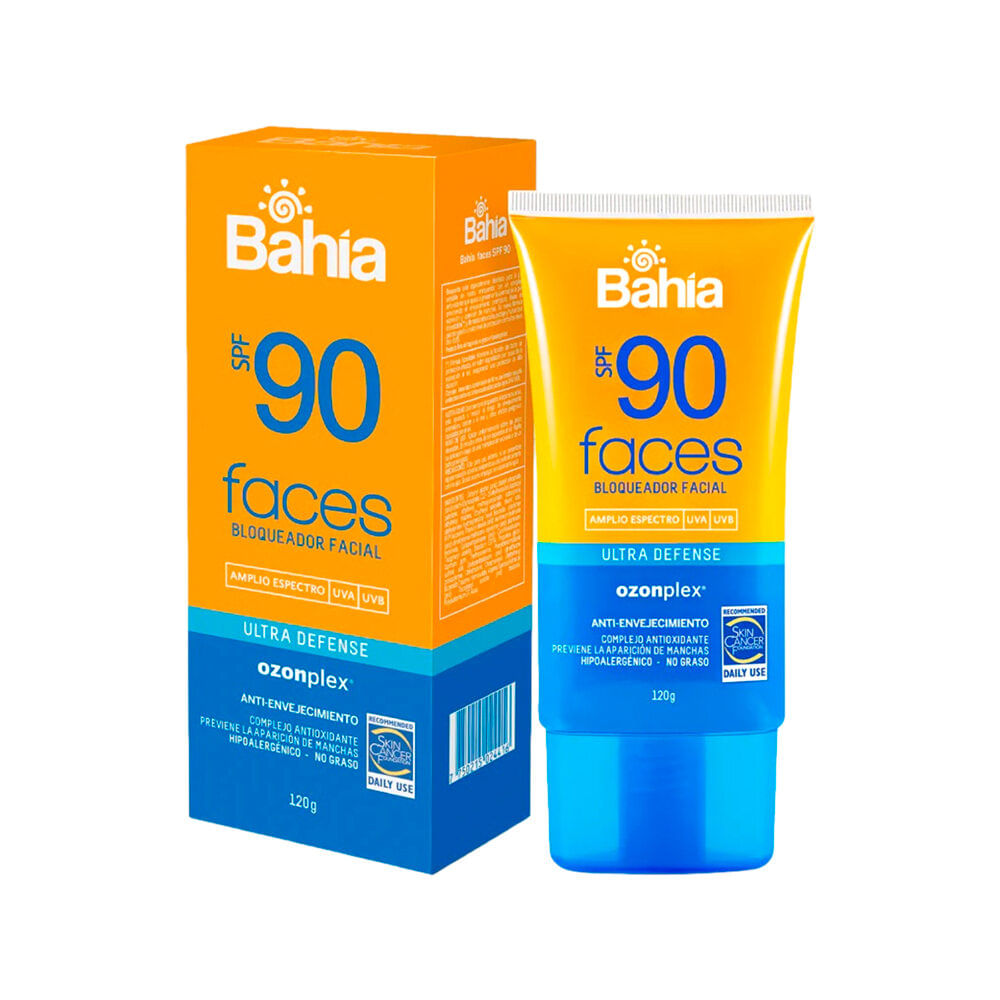 Bahia Faces Bloqueador Facial SPF90 - Frasco 120 g