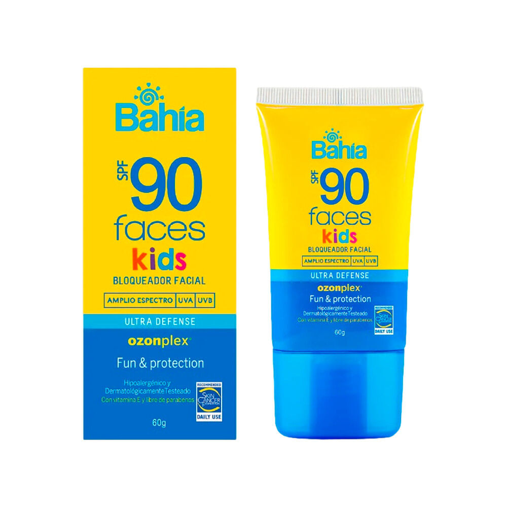 Bahia Faces Kids Bloqueador Facial SPF90 - Frasco 60 ml