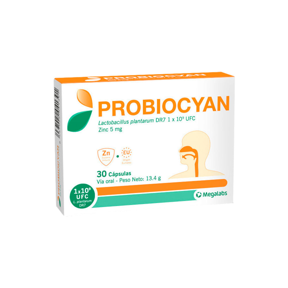 Probiocyan Cápsulas - Caja 30 und