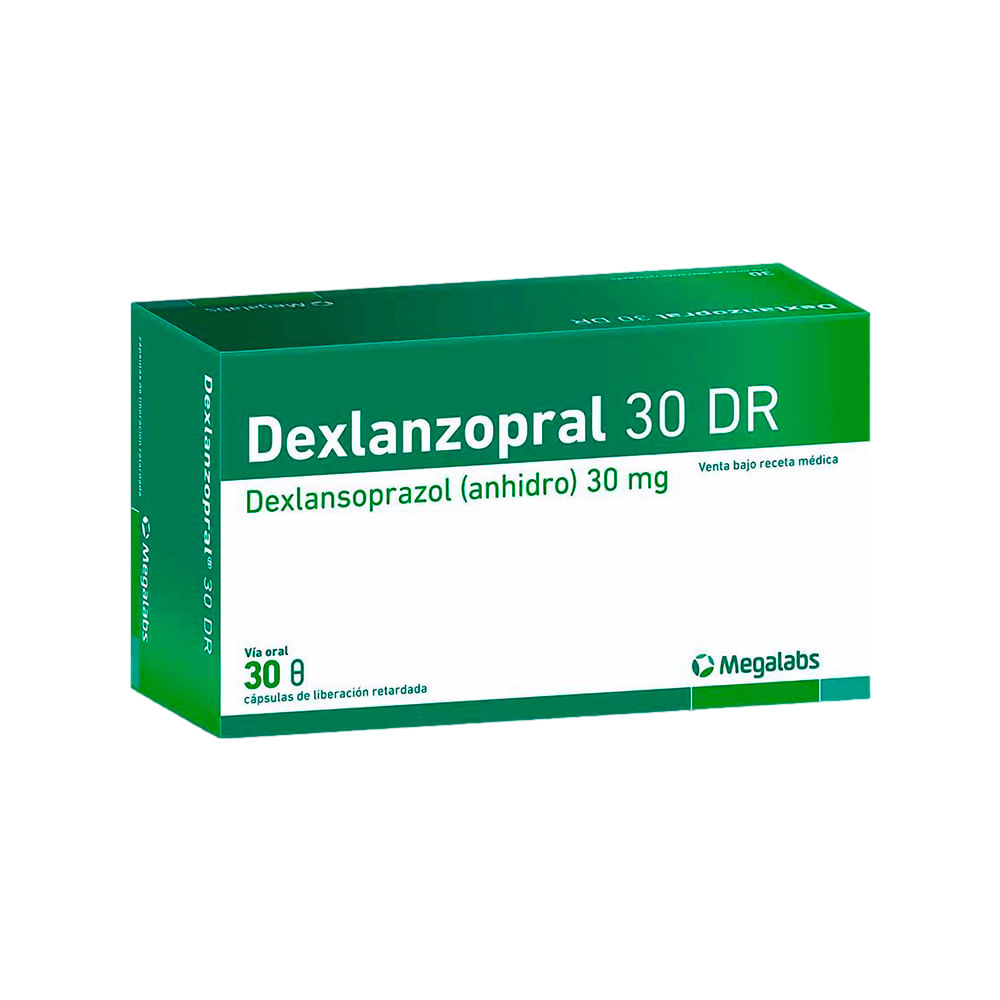 Dexlanzopral 30 mg Cápsulas de Liberación Retardada - Caja 30 und