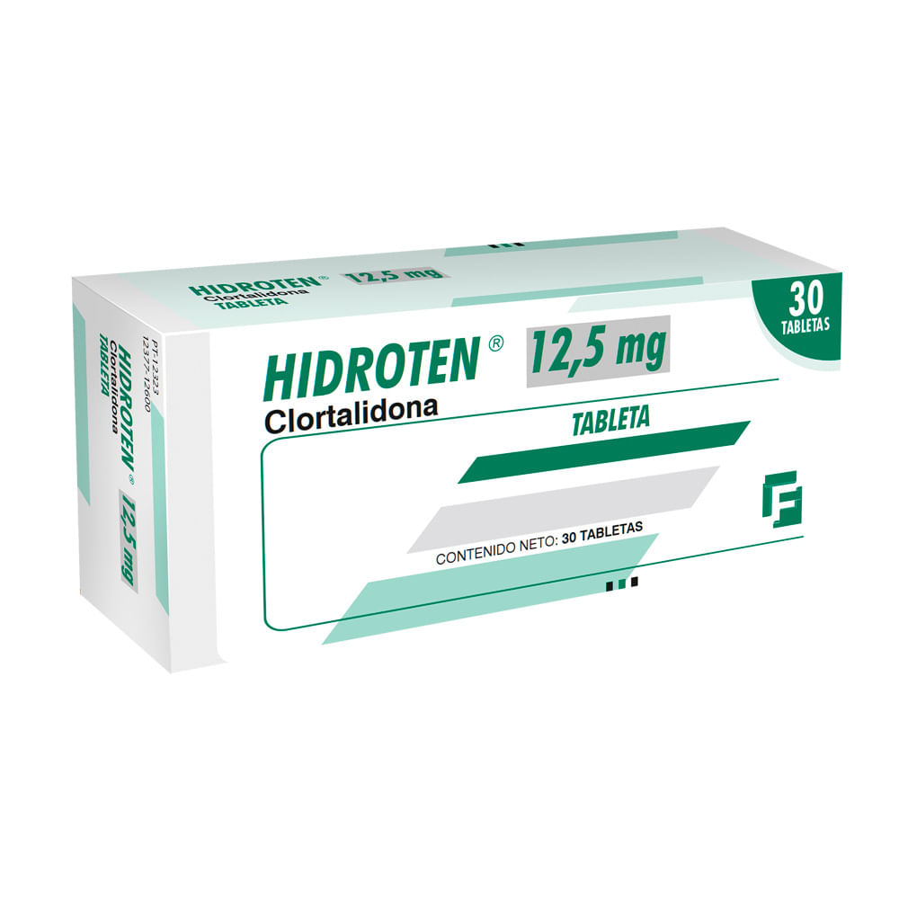 Hidroten 12.5 mg  Tabletas - Caja 30 und