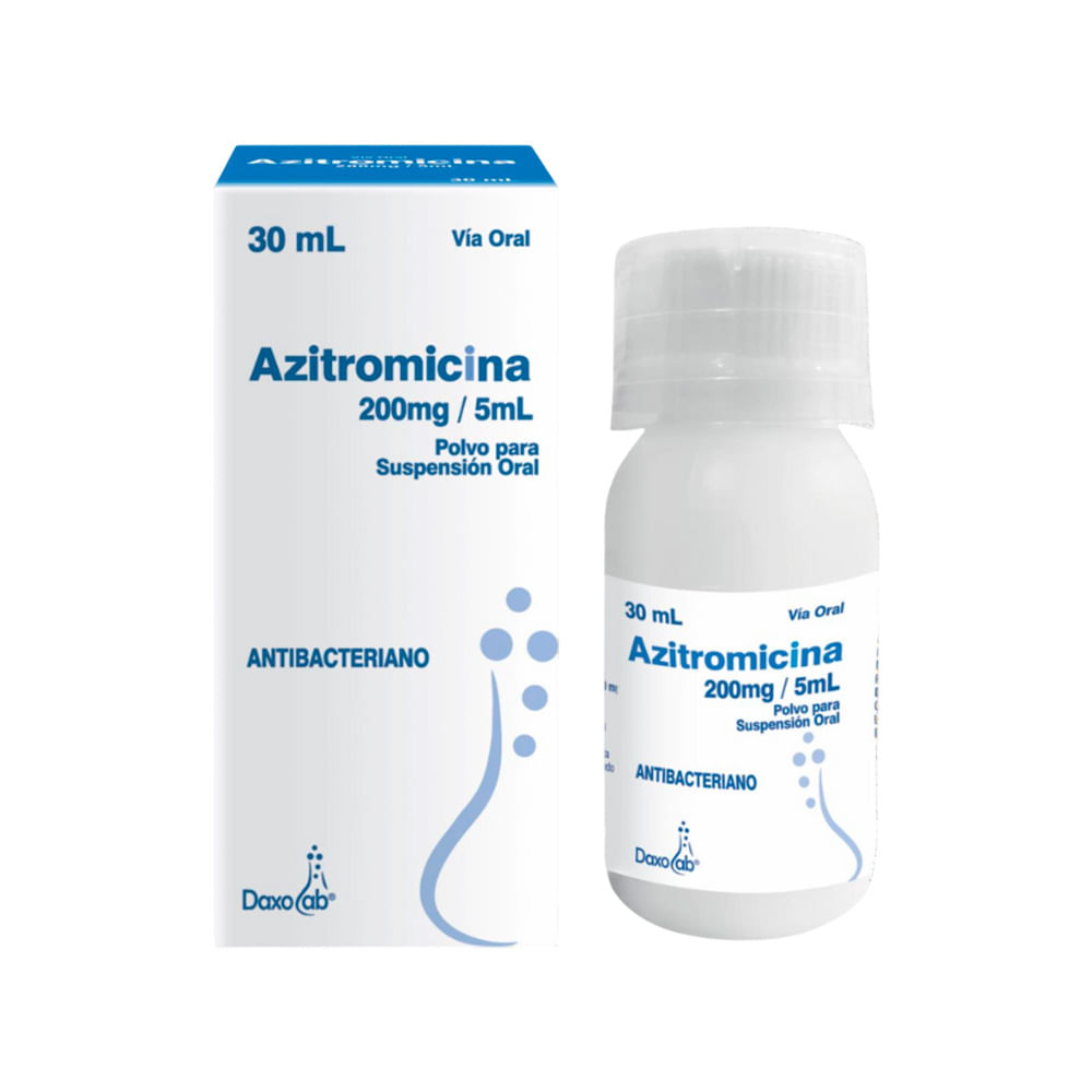 Azitromicina 200 mg/5 ml DL Polvo para Suspensión Oral - Frasco 30 ml