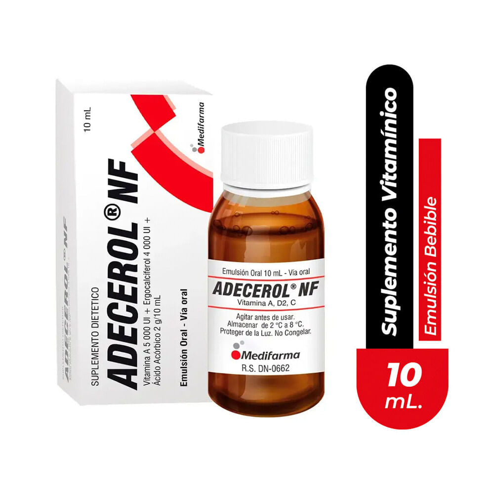 Adecerol NF Emulsión Bebible - Frasco 10 ml
