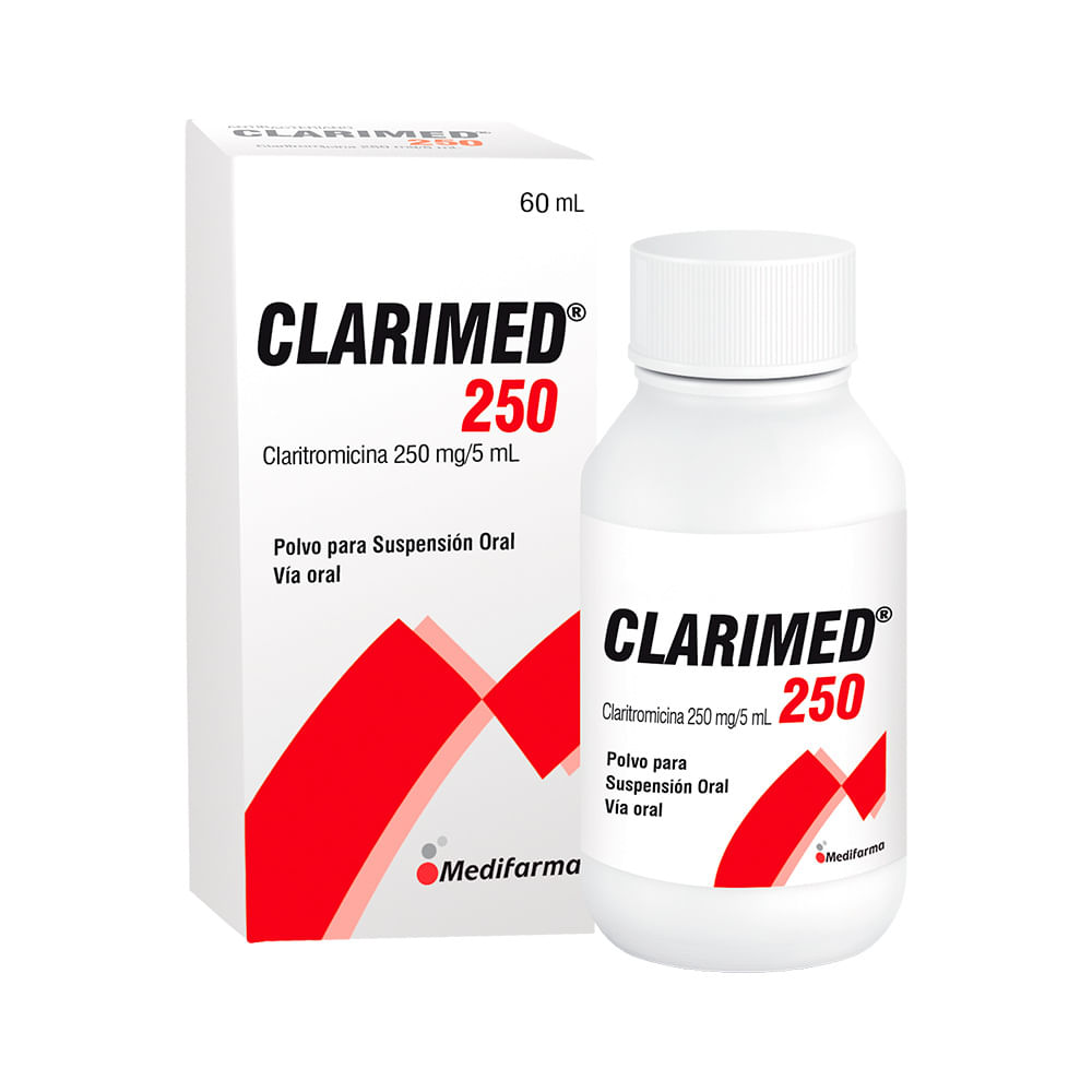 Clarimed 250 mg/5 ml Polvo para Suspensión Oral - Frasco 60 ml