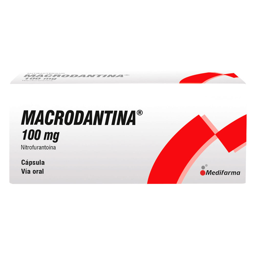Macrodantina 100 mg Cápsulas - Blíster 8 und