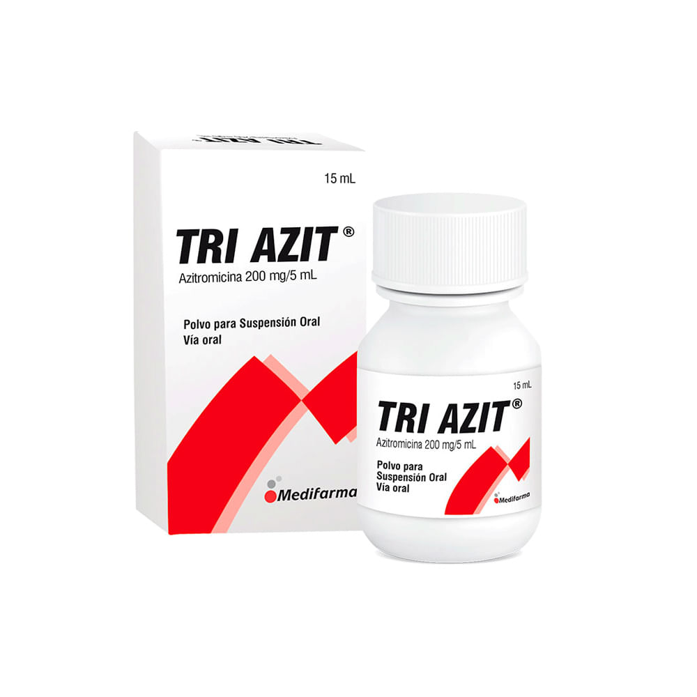 Tri Azit 200 mg/5 ml Polvo para Suspensión Oral - Frasco 15 ml