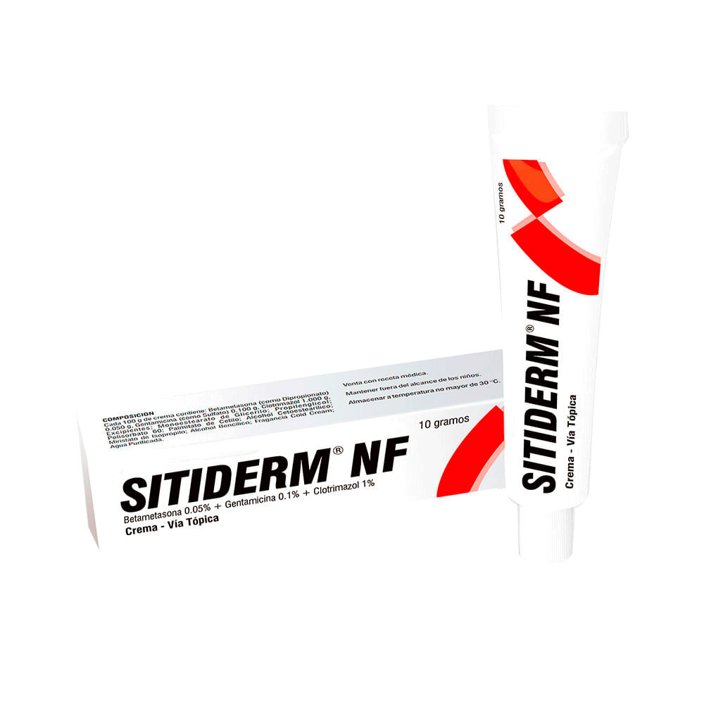 Sitiderm NF 0.5% + 0.1% + 1% Crema - Tubo 10 g