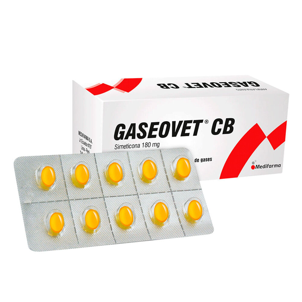 Gaseovet CB 180 mg Cápsulas Blandas - Blíster 10 und