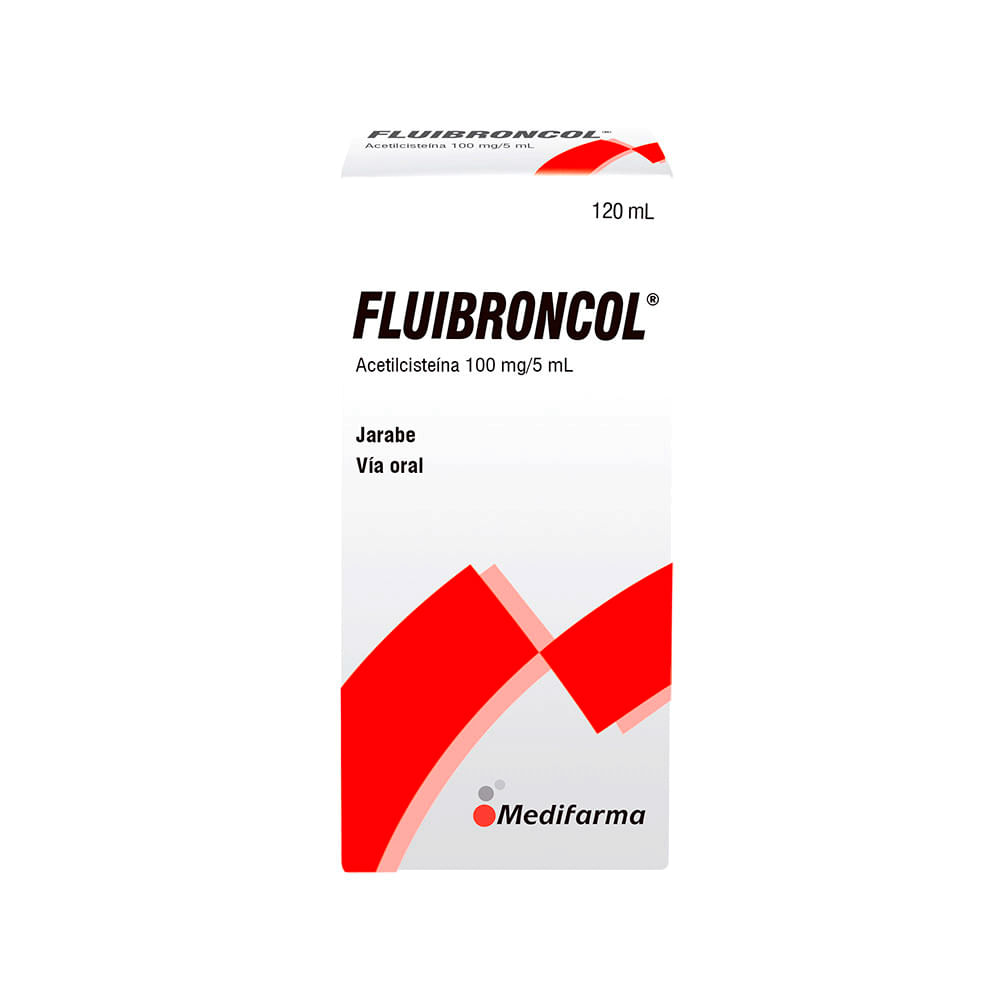 Fluibroncol 100 mg/5 ml Jarabe - Frasco 120 ml