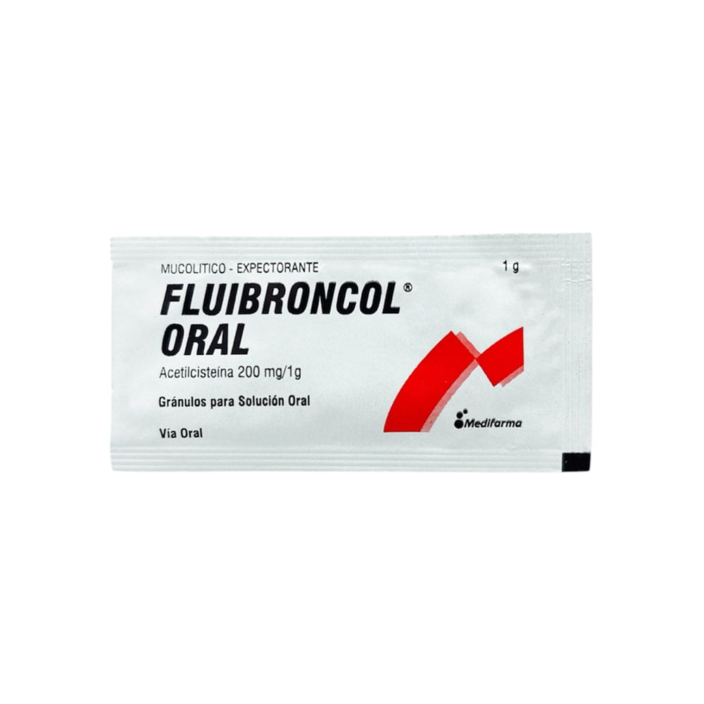 Fluibroncol 200 mg Granulado para Solución Oral - Sobre 1 g