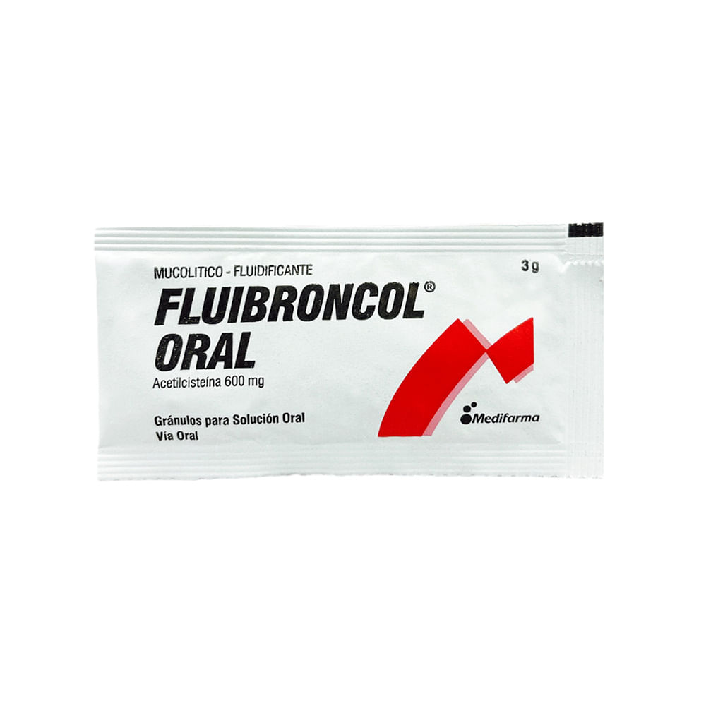 Fluibroncol 600 mg Granulado para Solución Oral - Sobre 3 g