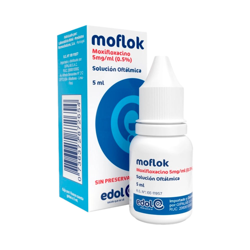 Moflok 5 mg/ml Solución Oftálmica - Frasco 5 ml