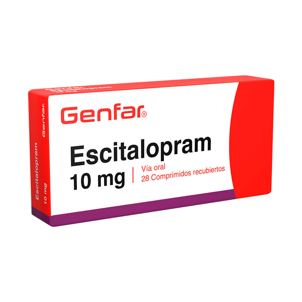 Escitalopram 10 mg GF Comprimidos Recubiertos - Caja 28 und
