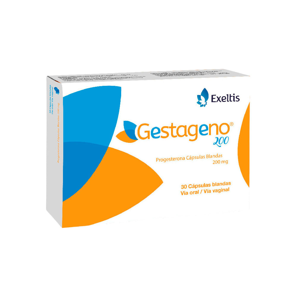 Gestageno 200 mg Cápsulas Blandas - Caja 30 und