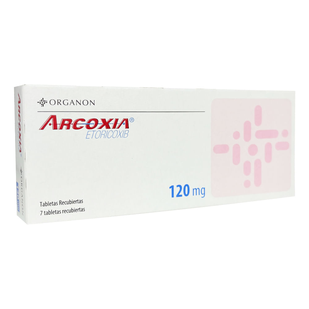 Arcoxia 120 mg Tabletas Recubiertas - Caja 7 und