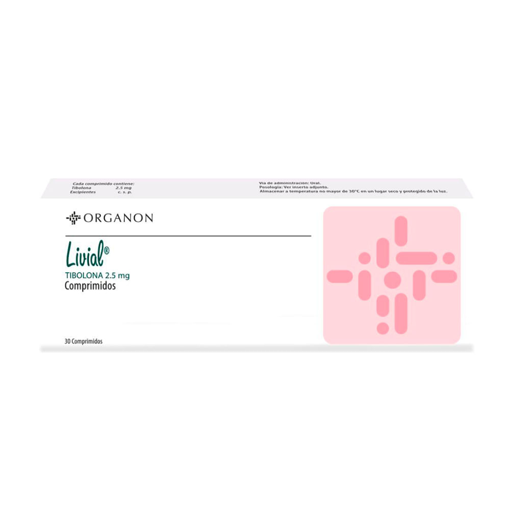 Livial 2.5 mg Comprimidos - Caja 30 und