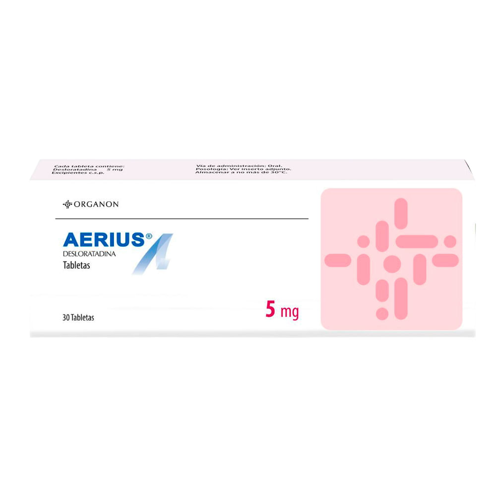 Aerius 5 mg Tabletas - Caja 30 und