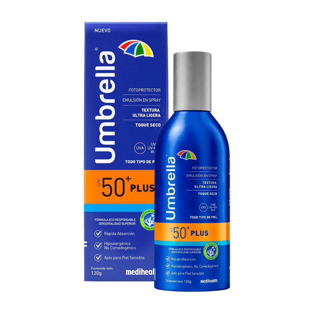 Umbrella Plus Protector Solar SPF50 Emulsión en Spray - Frasco 120 g