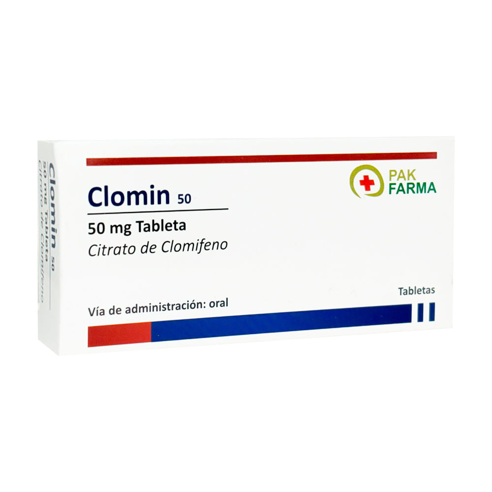 Clomin 50 mg Tabletas - Caja 10 und