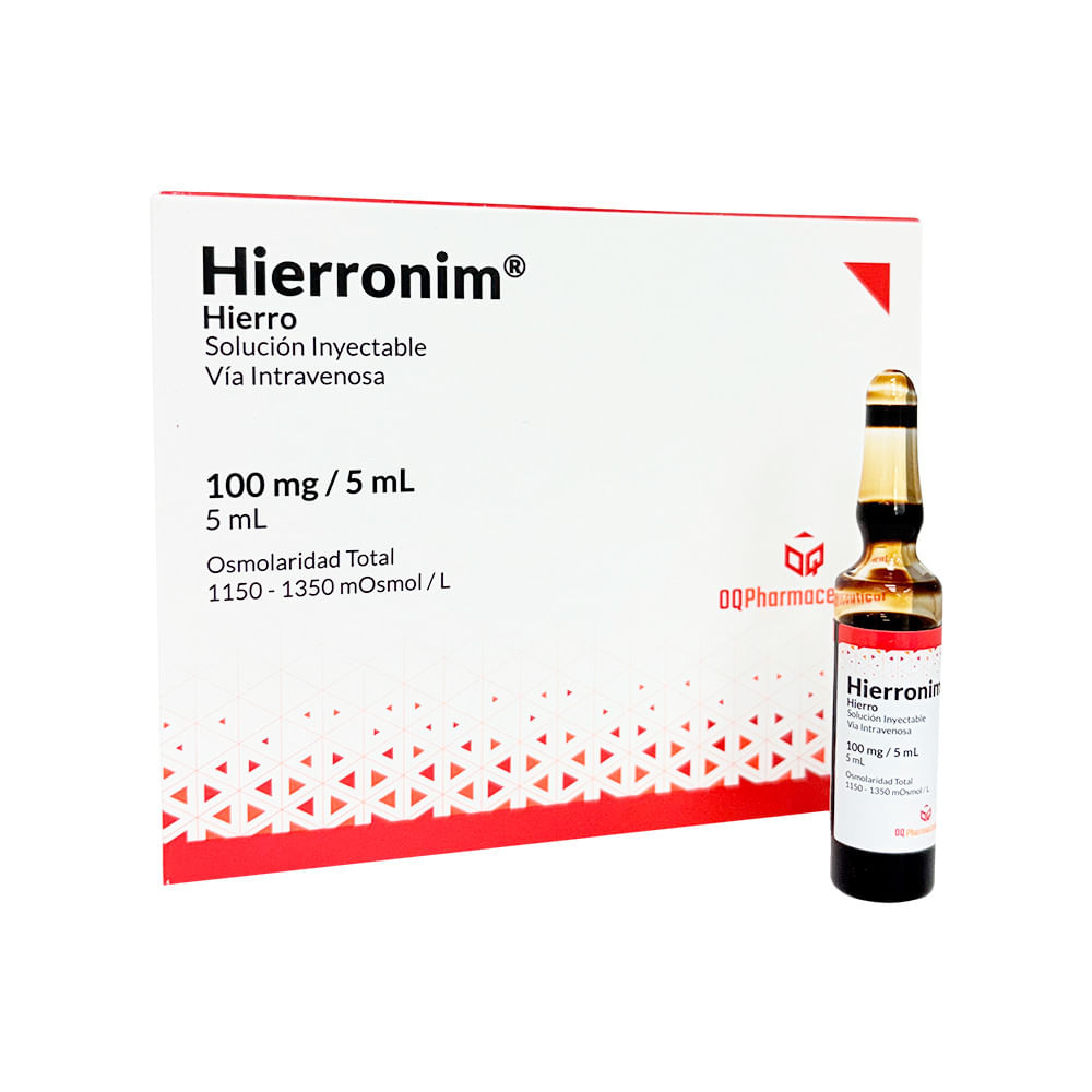 Hierronim 100 mg/5 ml Solución Inyectable - Ampolla 5 ml