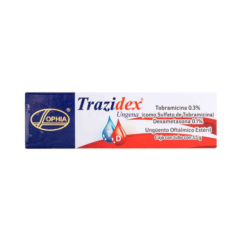 Trazidex Ungena 0.3% + 0.1% Ungüento Oftálmico - Tubo 3.5 g